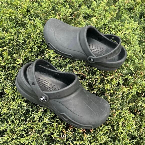 Crocs Bistro Adult Unisex Work Clogs Size M6 W8‎ Black - Picture 4 of 14